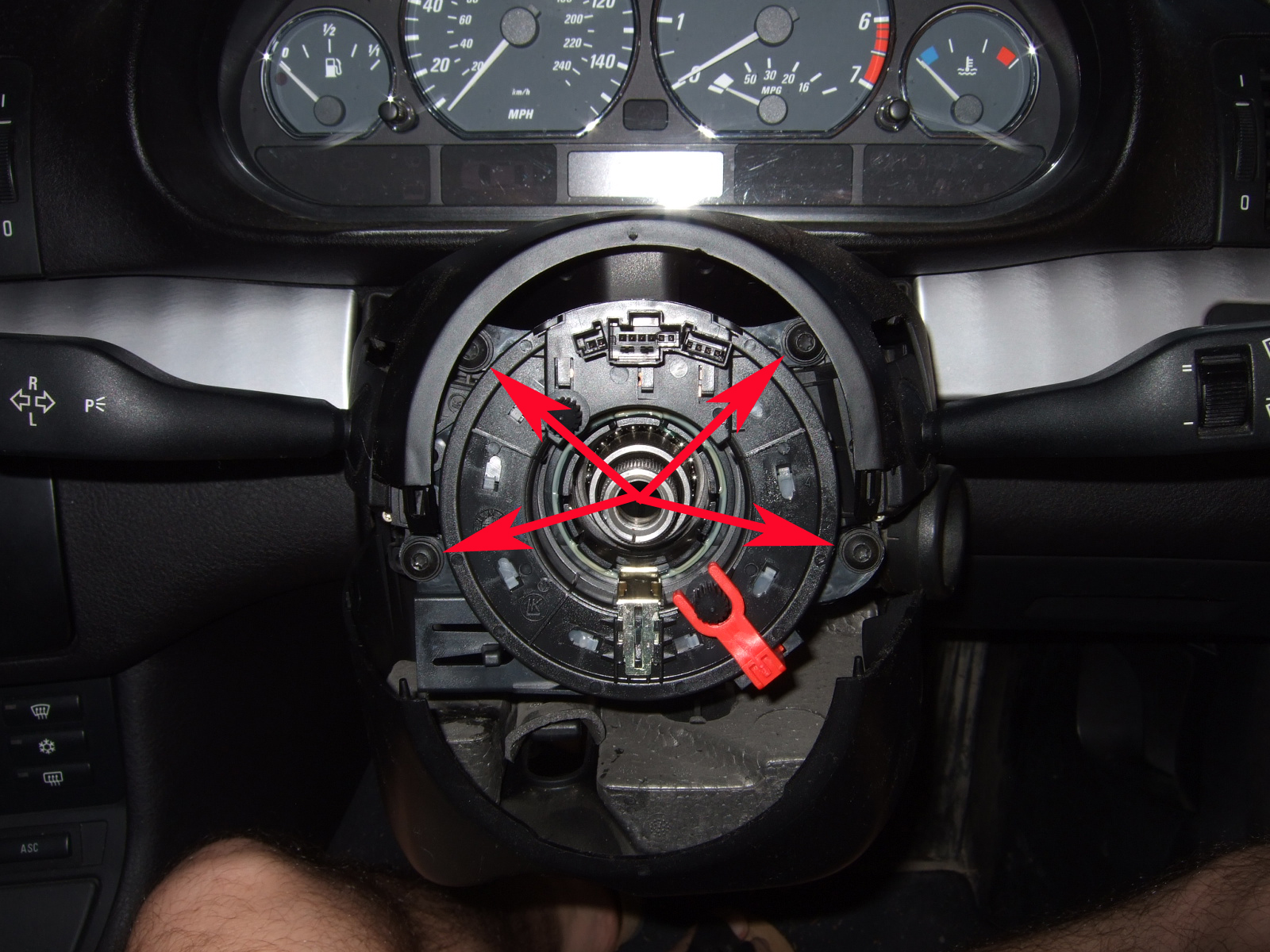 Bmw steering wheel lock indicator #5